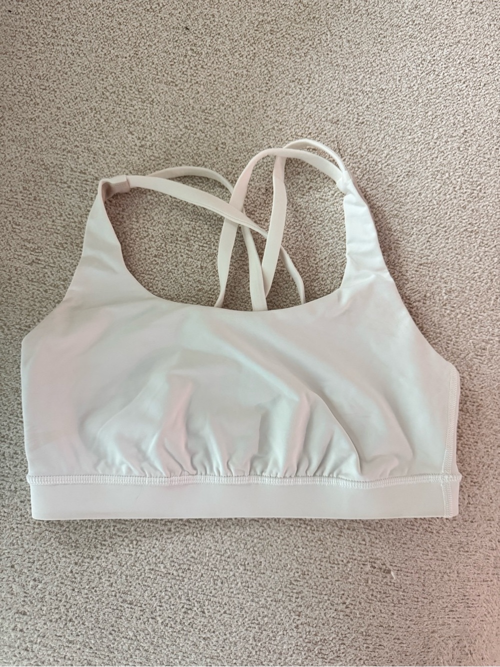 lululemon athletica Light Pink Strappy Sports Bra size 8
